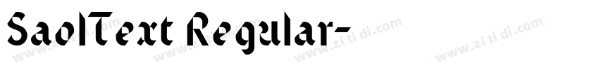 SaolText Regular字体转换